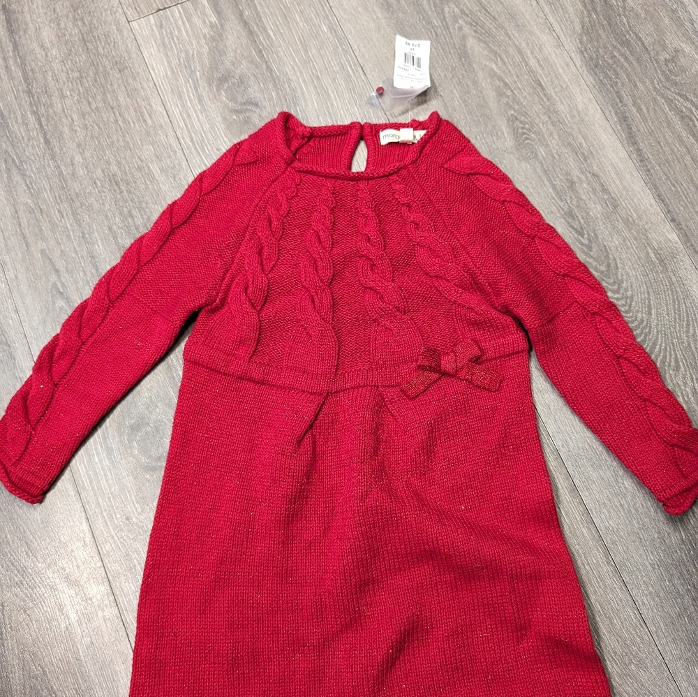 Margaux & Lexi, Christmas dress, red,